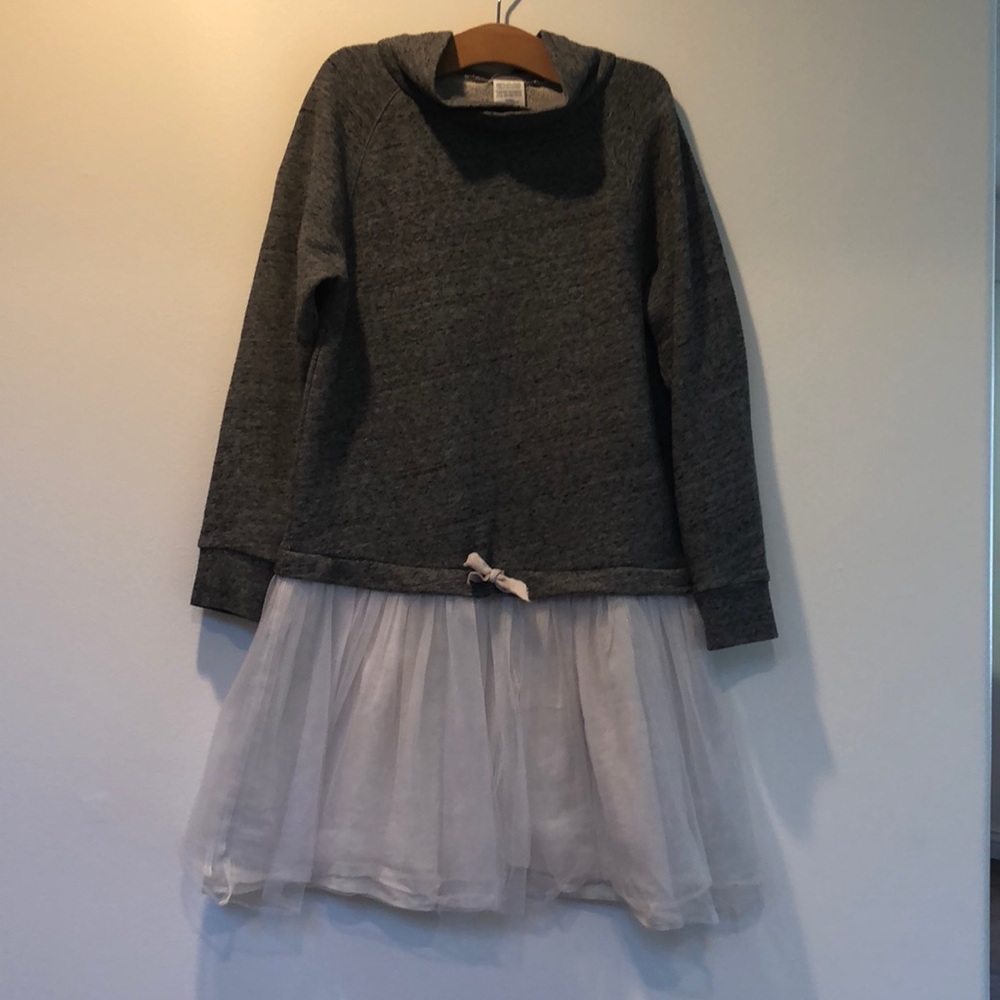 EUC Crewcuts size 14 sweatshirt & tulle dress